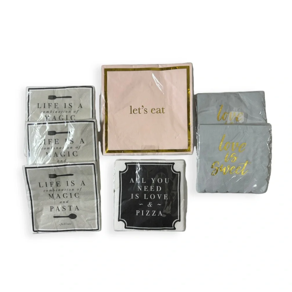 Lot‎ of 7 Paper Napkins